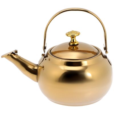 กาน้ำชาสแตนเลสสตีลบนโต๊ะอาหารกาน้ำเครื่องครัวสำหรับตั้งแคมป์ในครัว,Guanpai4ขนาดเล็กแบบวินเทจทำจากน้ำเดือด