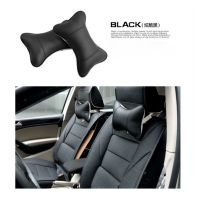 Car Neck Pillows Both Side Pu Leather 1pcs Pack Headrest for Head Pain Relief Filled Fiber Universal Car Pillow Car Neck Pillow