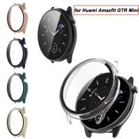 ◑☃❖ ganzha3965 เคส ตัวป้องกันหน้าจอ สําหรับ Huami Amazfit GTR Mini เคสกันกระแทก กรอบ PC แบบแข็ง กระจกนิรภัย กันรอยขีดข่วน HD แบบบาง