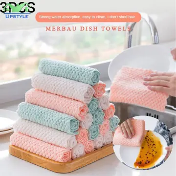 20pcs Kitchen Dish Cloths Dish Towels Absorbent Coral Fleece Cloth