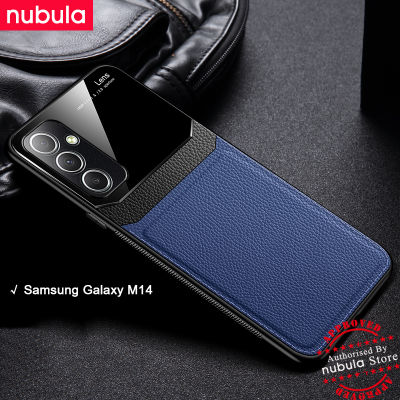 NUBULA เคสสำหรับ Samsung Galaxy M14 (6.6 ") นิ้วฝาหลังโทรศัพท์หนังเนื้อแข็งเคสลูกแก้ว Hp Galaxy M14เคสป้องกันการกระแทกสำหรับ Samsung Galaxy M14