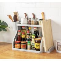 Spice Rack ชั้นวางของในครัวอเนกประสงค์ ชั้นวางของในครัวพลาสติก ชั้นวางเครื่องครัว ช้นวางขวด ชั้นวางเครื่องปรุง พลาสติก ประกอบง่าย ชั้นวางของในครัวเล็กๆ ชั้นวางเครื่องเทศ ชั้นวางขวดเครื่องปรุง ชั้นวางของอเนกประสงค์