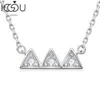 IOGOU ภูเขา Moissanite สร้อยคอสำหรับผู้หญิงเดิม925เงินสเตอร์ลิง2.5มิลลิเมตร D สีได้รับการรับรองจี้หญิงเค้นคอสร้อยคอ