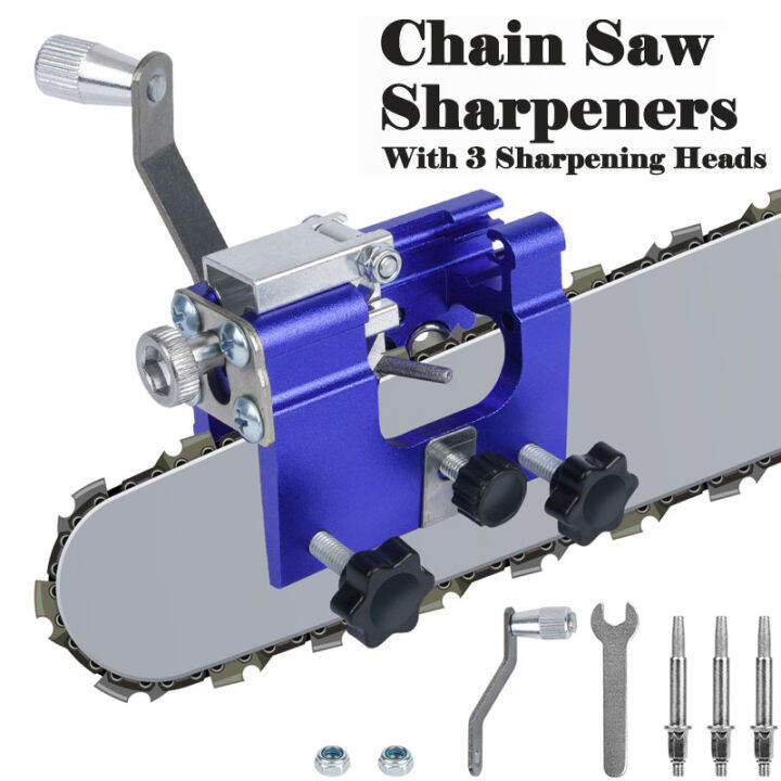 Chain Saw Sharpeners Portable Hand Chainsaw Chain Sharpening with 3