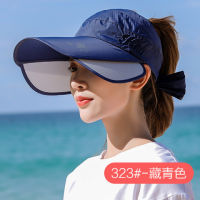 Womens Sun Hat Cycling Breathable Visor Caps Female Scalable Brim Empty Top Baseball Cap Wide Brim Cap UV Protection Beach Hats