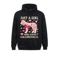 Goldendoodle-Sudadera con capucha para hombre y mujer, suéter con estampado Floral, ropa de calle para el día de la ostern, Just A Girl Who Loves Dog Flower, novedad