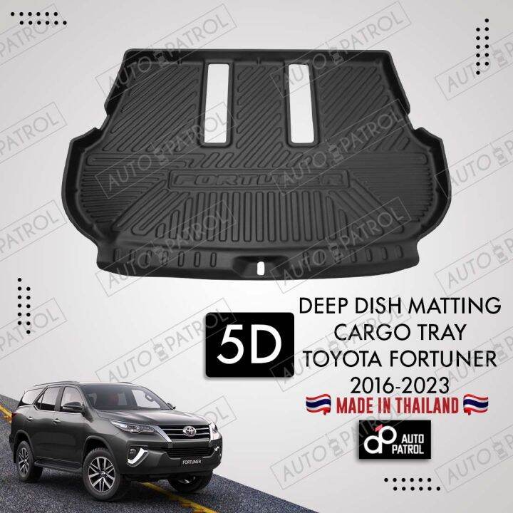 Toyota FORTUNER 20162023 5D Deep Dish Matting + 5D Cargo Tray / 5D