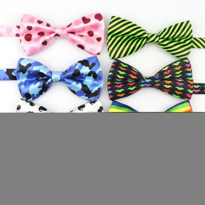 Men 39;s Bow Tie Smooth Colorful Lovely Soft Polyester Butterfly Bowtie Pattern Novelty Cravat Bowties Female Male Neckwear