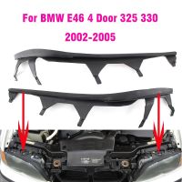 Car Front Upper Headlight Cover Strips Trims Headlight Sealing Strip Gasket For BMW E46 4 Door 325I 2002 2003 2004 2005