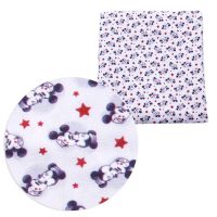 Disney Mickey Minnie 50*145cm Polyester Cotton Fabric Sewing Quilting Fabric Needlework Material DIY Cloth Handmade Exercise Bands