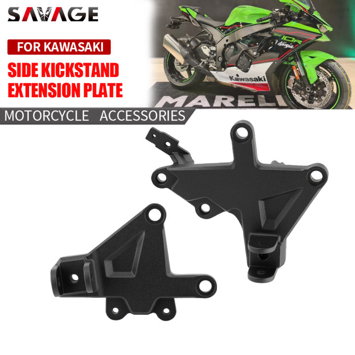 เหล็กยึดสำหรับคาวาซากิเหยียบเท้าด้านหน้า-zx-10r-นินจา2011-2022-zx-10rr-นินจา2017-2022อุปกรณ์เสริมรถจักรยานยนต์วงเล็บด้านซ้ายขวา