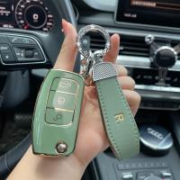 Leather Strap Folding Key Car Key Case Cover for Ford Fiesta Focus 2 Ecosport Kuga Escape Falcon B-Max C-Max Eco Sport Galaxy