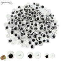 JINGYI985372602 300Pcs Googly wiggle Eyes Googly wiggle Eyes เย็บบน ปุ่มปุ่มต่างๆ เย็บบน น่ารักน่ารักๆ ขนาดต่างๆ งานฝีมืองานประดิษฐ์ ดีไอวาย