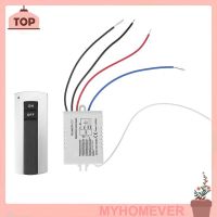 ▧☎☒ Myhomever 1 Channel On / Off 220 V สวิตช์รีโมทควบคุมดิจิตอลแบบไร้สายสําหรับโคมไฟ