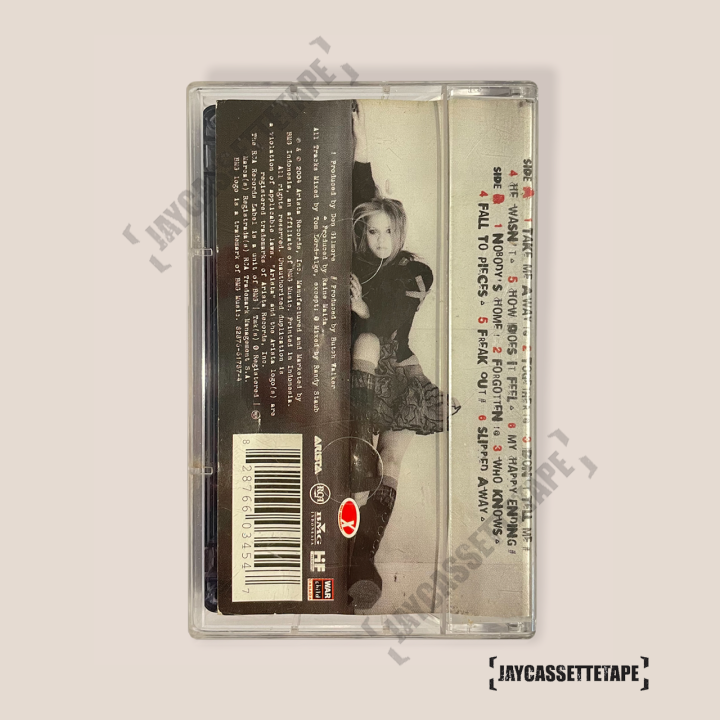 เทปเพลง-เทปคาสเซ็ท-cassette-tape-avril-lavigne-อัลบั้ม-under-my-skin