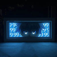 Hunter X Hunter Killua Light สำหรับตกแต่งบ้านมังงะกระดาษแกะสลักโคมไฟตั้งโต๊ะอะนิเมะ Light HXH Face Eyes