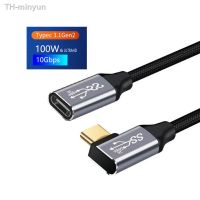 minyun 3m 5a usb 3.1 ขยาย c pd100w 10gbps ขยายสาย สำหรับหญิง tipo extensor cabo de carregamento rápido สำหรับ xiaomi