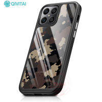 QIVITAI สำหรับ Honor X8 4G Camouflage Case ลายพรางเกราะ Anti-Drop Anti-Shock Anti-Fingerprint Back Protector เคสโทรศัพท์