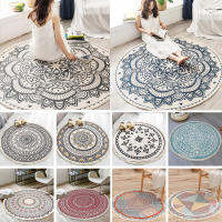 Round Car Nordic Bohemian Floor Cars for Living Room Bedroom Bohemian Anti-slip Doormat Yoga Mat