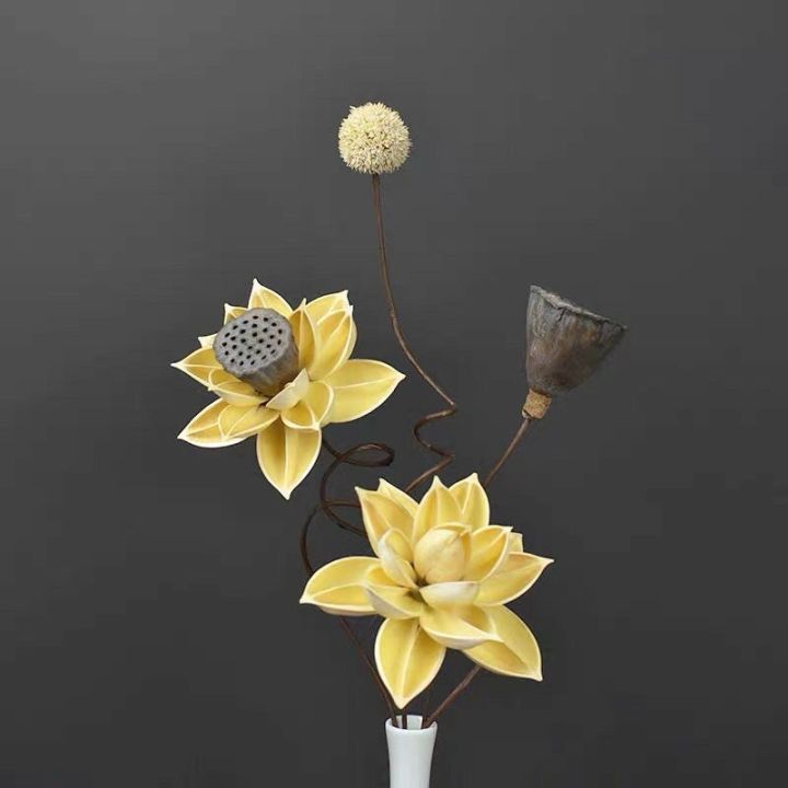 hoa sen khô giả decor trang trí (chỉ có hoa) | Lazada.vn
