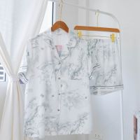 ชุดนอน Muslin pajamas  Silk Satin ( รุ่น N1106,N1107, )