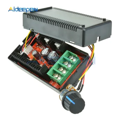 DC 10V 50V 40A 2000W Max DC Motor Speed Controller PWM HHO RC PWM Regulator Control 12V 24V 48V With Cable Black Case