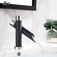 Uythner Bathroom Black Basin Faucet Bath Basin Tap Bathroom Brass Sink Faucets Washbasin Hot Cold Water Mixer Taps