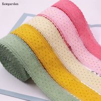 【hot】！ Kewgarden 1.5  38mm Bronzing Corduroy Hair Bowknots Accessories Materials Tape Carfts 5 Yards