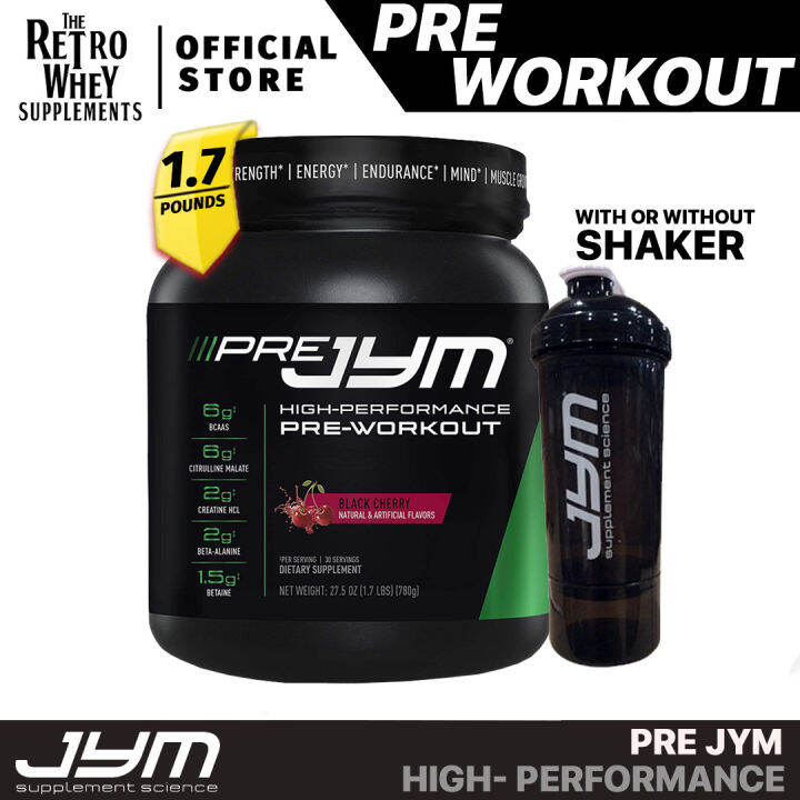 Pre JYM Pre Workout Powder 1.7 LBS. with or without Shaker Lazada PH