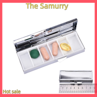 Samurry ✨Hot Sale✨ Car 1PC Travel Metal pill BOX ยาทานยาวิตามินแท็บเล็ต Organizer คอนเทนเนอร์กรณี