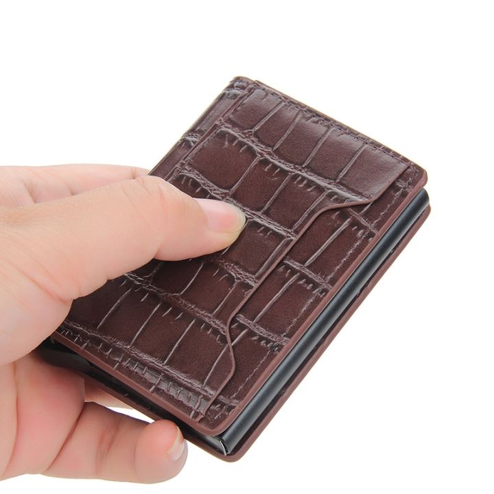 layor-wallet-กระเป๋าสตางค์หนังจระเข้สำหรับผู้ชาย-กระเป๋าผู้ถือบัตร-rfid-หนังจระเข้กระเป๋าสตางค์ใบเล็กของผู้ชายกระเป๋าสตางค์สั้นบางกระเป๋าใส่เงิน