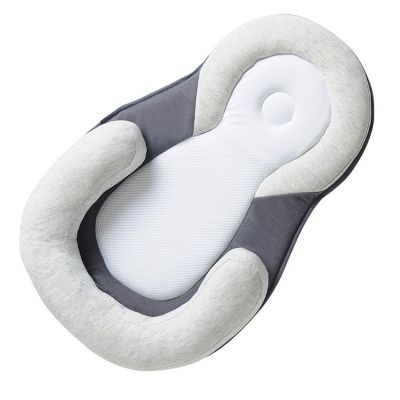 Portable Baby Bed Head Support Lounger Pillow Sleeper Mattress Baby Sleep Head Positioning Cushion for Infant Toddler