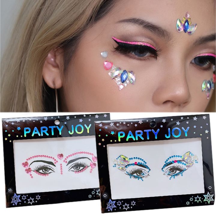 yf-3d-crystal-face-stickers-color-drill-body-art-beauty-makeup-forehead-shiny-music-festival-trend-temporary-tattoo-sticker