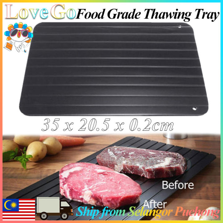 1 Pcs Food Grade Aluminum Thaw Master Fast Defrosting Tray Thaw