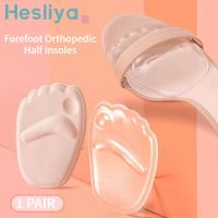 Forefoot Orthopedic Insoles Women Soft Silicone Gel Cushion Relieve Foot Pain Metatarsal Support Insert Pad Shoes Insoles 1Pair