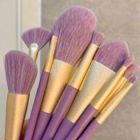 9Pcs Purple Makeup Brushes Set Cute Soft Eyeshadow Eyebrow Brush Cosmetics Foundation Blush Contour Makeup Brushes Beauty Tools Makeup Brushes Sets