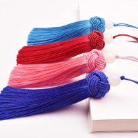 【YF】♧  2/4PCS 10CM cap fat tassels with Beads Hanging Rope Silk Tassle for Sewing Curtain tassel Pendant