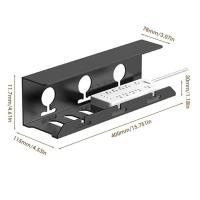 Cable Management Tray Under Desk No Drilling Desk Wire Management Cable Tray Spacious Under Desk Cord Organizer Keep Home And Work Space Tidy applied