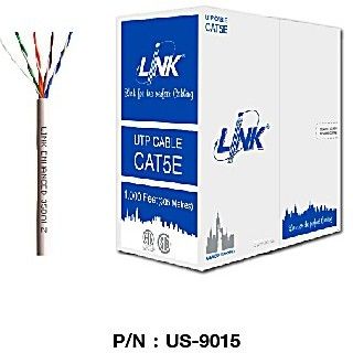 ✨✨#BEST SELLER สายแลน CAT5e UTP Cable (305m./Box) LINK (US-9015) Original สำหรับภายในอาคาร สายสีขาว ##ที่ชาร์จ หูฟัง เคส Airpodss ลำโพง Wireless Bluetooth คอมพิวเตอร์ โทรศัพท์ USB ปลั๊ก เมาท์ HDMI สายคอมพิวเตอร์