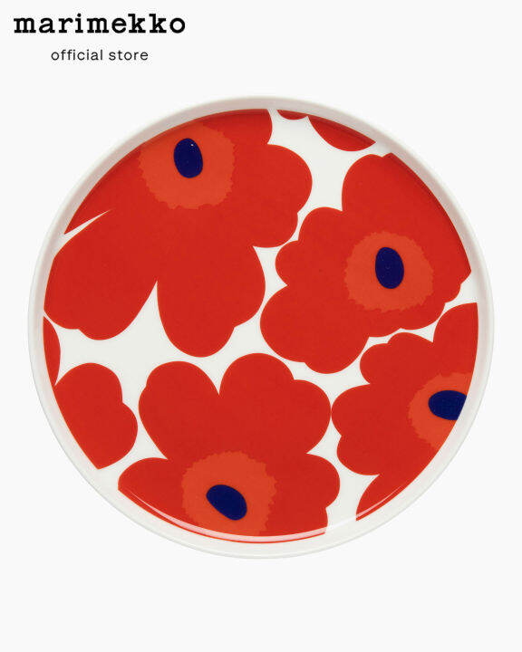 MARIMEKKO UNIKKO PLATE 20CM จาน จานเซรามิก ลายดอกไม้ ขนาด 20CM Lazada