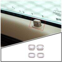 For Mercedes-Benz S-Class W221 2006-2013 Stainless Steel Car Door Safety Lock Cover Decorative Sticker Car Interior Essories