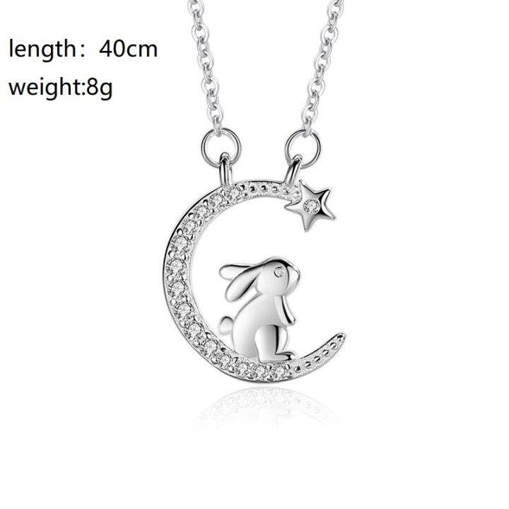 fashion-necklace-light-luxury-necklace-star-picking-necklace-cute-rabbit-necklace-european-and-american-necklace