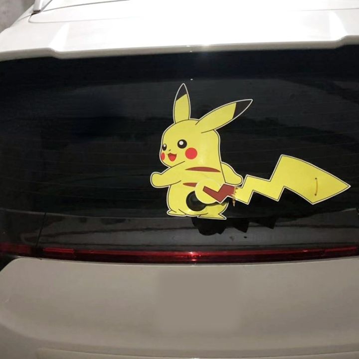 pokemon-cute-pikachu-reflective-wiper-decorative-stickers-car-rear-window-wagging-tail-modification-decals-childrens-toys