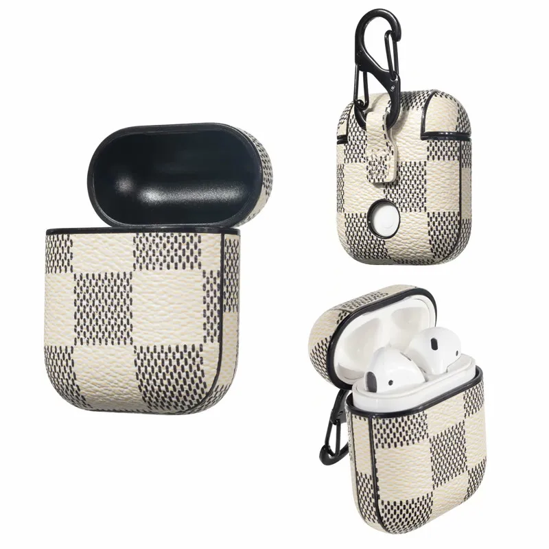 White Checkered LV Louis Vuitton Luxury High End Airpods Pro Case