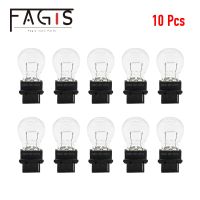 [Super bright bulb] Fagis 10ชิ้น T25 3156 3157 12โวลต์21วัตต์21/5วัตต์ล้างรถภายนอกเลี้ยวหลอดไฟหลอดฮาโลเจนโคมไฟไฟเบรกสีเหลืองอำพันสีขาวไฟท้าย