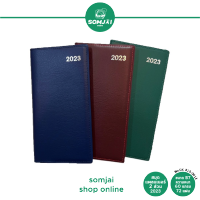 Diary Planner สมุดแพลนเนอร์ 2023 สมุดโน๊ต 2 ส่วน ขนาด B7 ความหนา 60แกรม 72แผ่น DX 315-001X คละสี