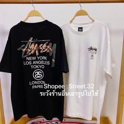 เสื้อเลือกตั้ง (Street.32)เสื้อยืดแขนสั้น ลาย ทหาร งานไทย เนื้อผ้าดี ภาพถ่ายจากสินค้าจริง Stuss***yS-5XL