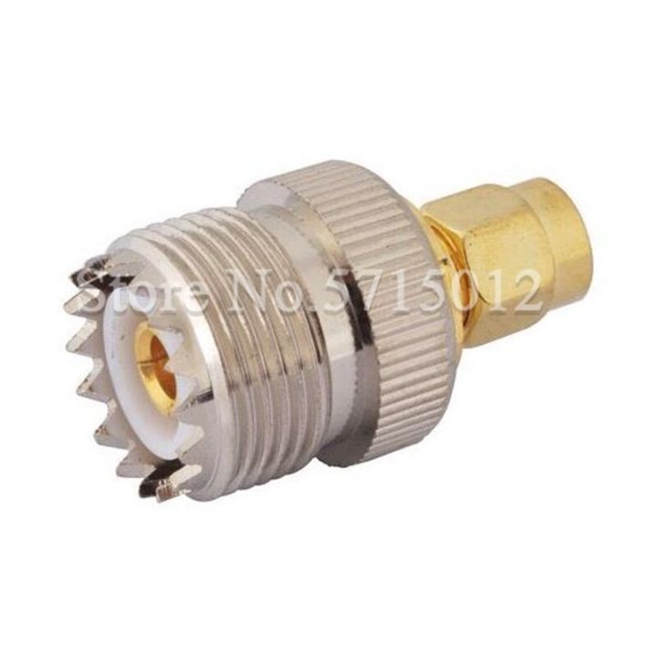 2pcs-sma-rf-coaxial-cable-adaptor-uhf-famale-head-turn-to-sma-male-head-plug-connector-converter-electrical-connectors