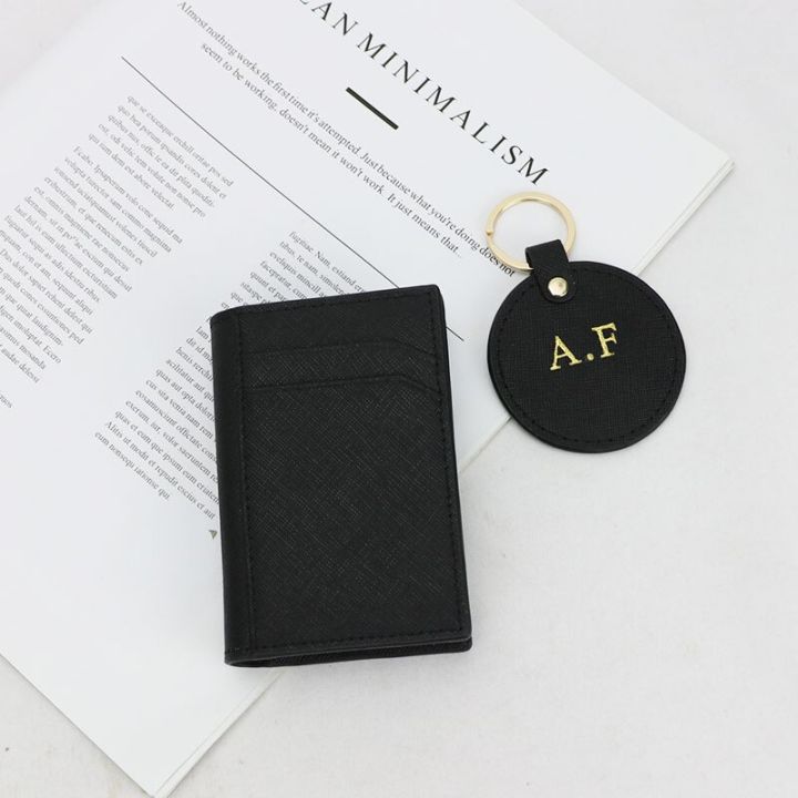 monogrammed-unisex-saffiano-leather-business-card-holder-men-bifold-credit-card-case-holder