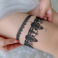 【hot】 Bridal Wedding Garter Thigh Garters Female Leg Bride Keepsake Harness Belts Suspender